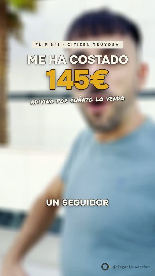 Fotograma del reel del FLIP Nº1: «Me ha costado 145€, adivina por cuánto lo vendo»