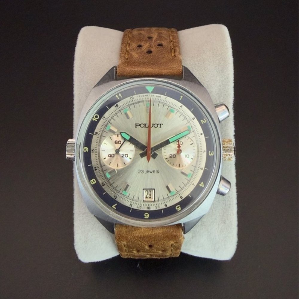 Poljot 3133 Chronograph Civil URSS años 80 Soviet