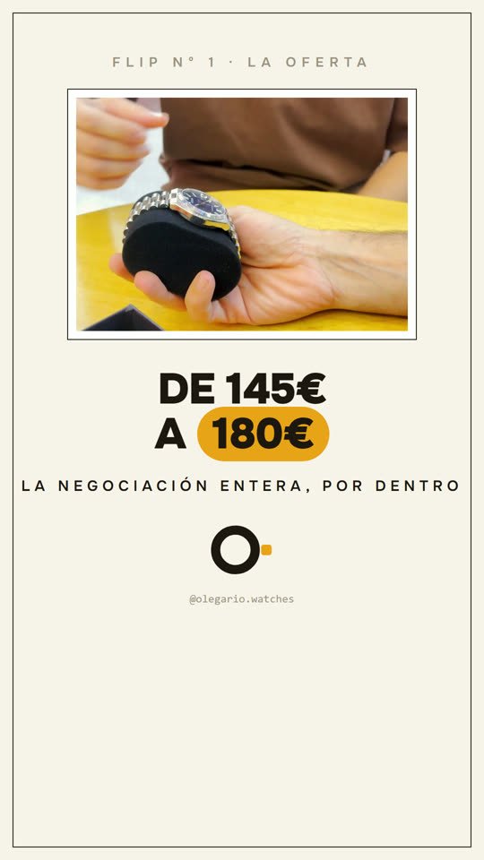 Me ha costado 145 €. Adivina por cuánto lo vendo